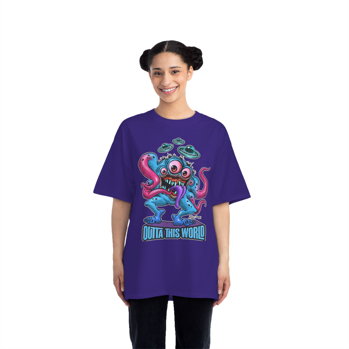 Outta This World Alien T-Shirt | Beefy-T® Short-Sleeve Tee