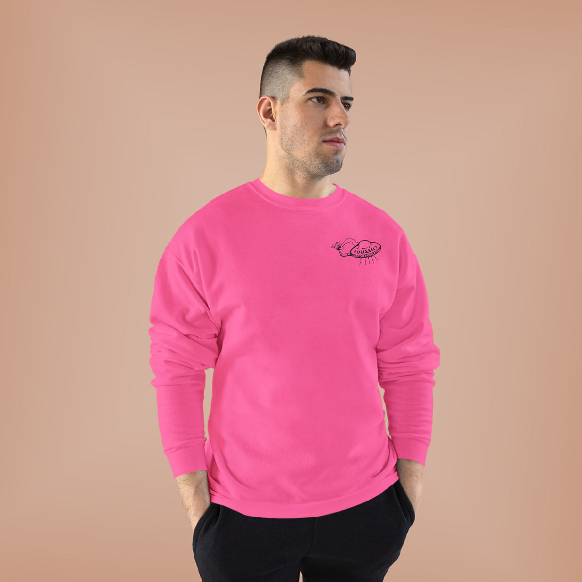 Roussel's Outta This World UFO Crewneck Sweatshirt — Retro Roomy Women's Fit