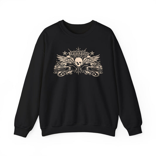 Vintage Roussel's Skull Unisex Sweatshirt: Ian's Original Logo