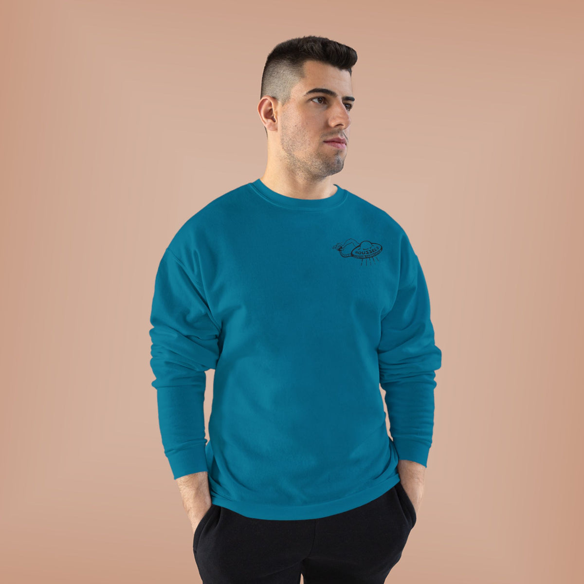 Roussel's Outta This World UFO Crewneck Sweatshirt — Retro Roomy Women's Fit