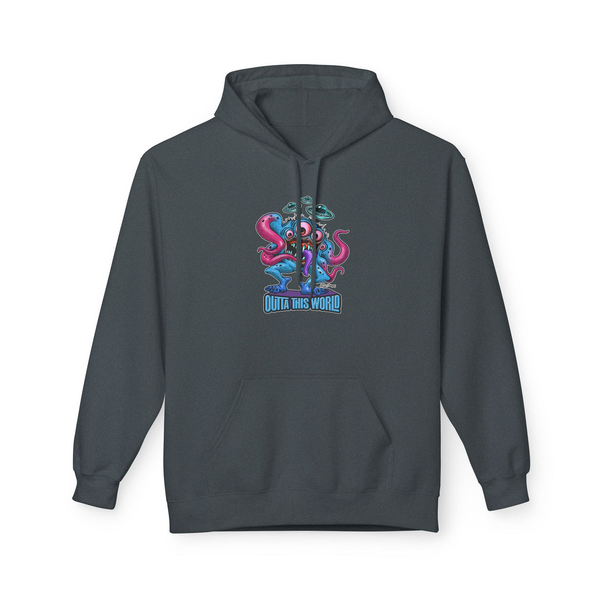 Space Monster Hoodie with Lan Roussel Design (Design On FRONT)