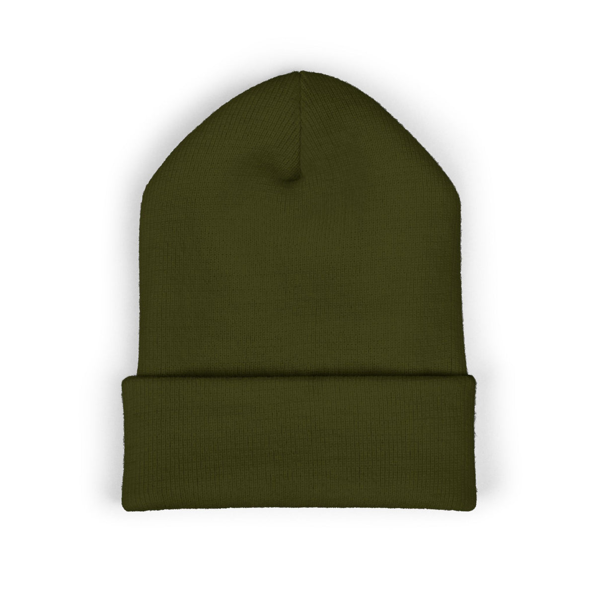 Cozy Winter Embroidered Beanie — Classic Cuffed Knit Hat Featuring Roussel's Outta This World UFO Design