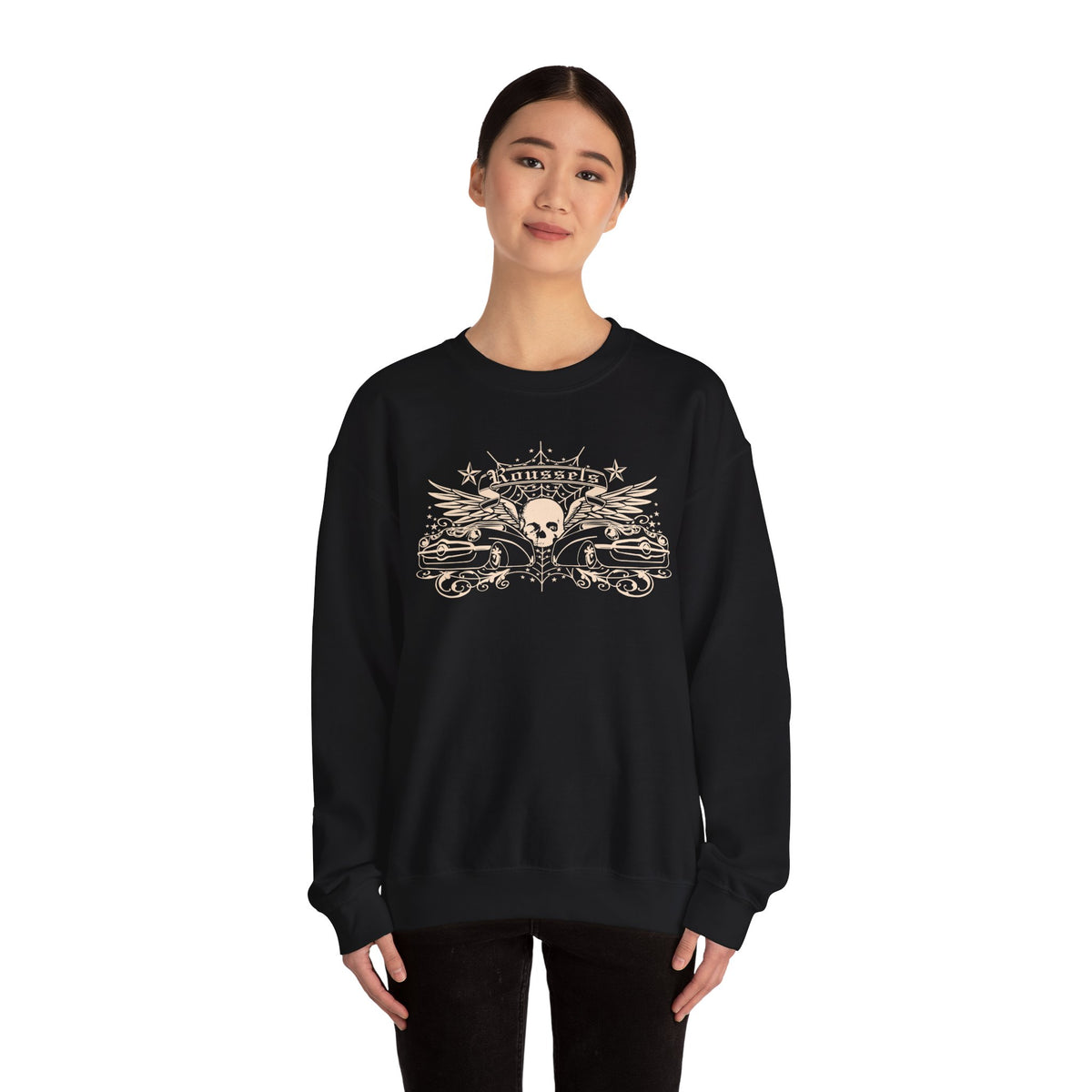 Vintage Roussel's Skull Unisex Sweatshirt: Ian's Original Logo