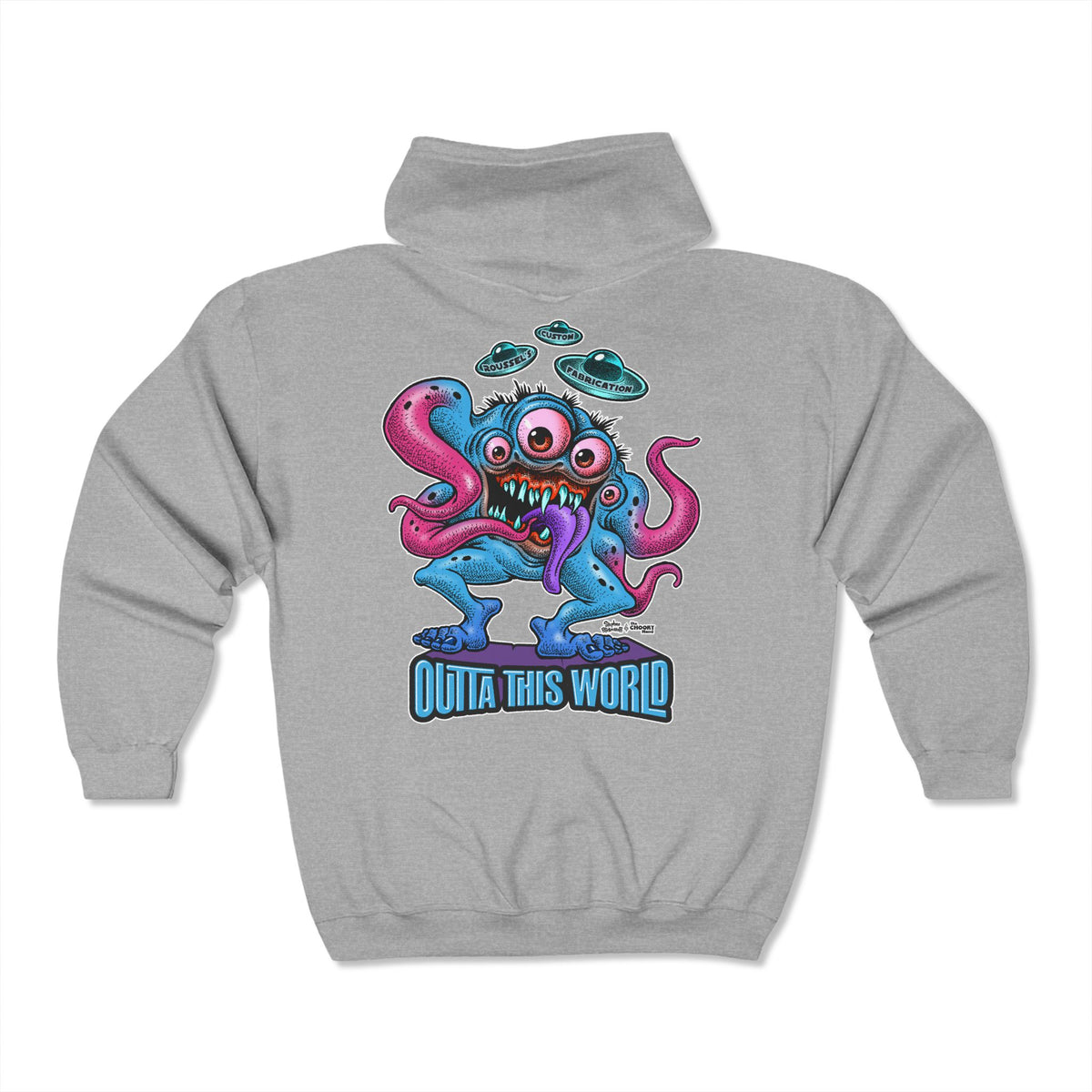 Monster Lan Heavy Blend™ Full Zip Hooded Sweatshirt