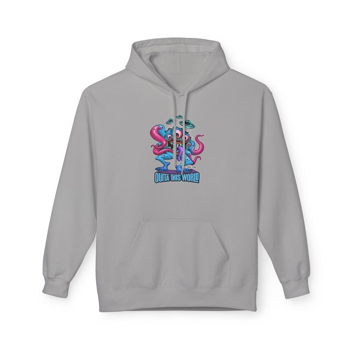 Space Monster Hoodie with Lan Roussel Design (Design On FRONT)