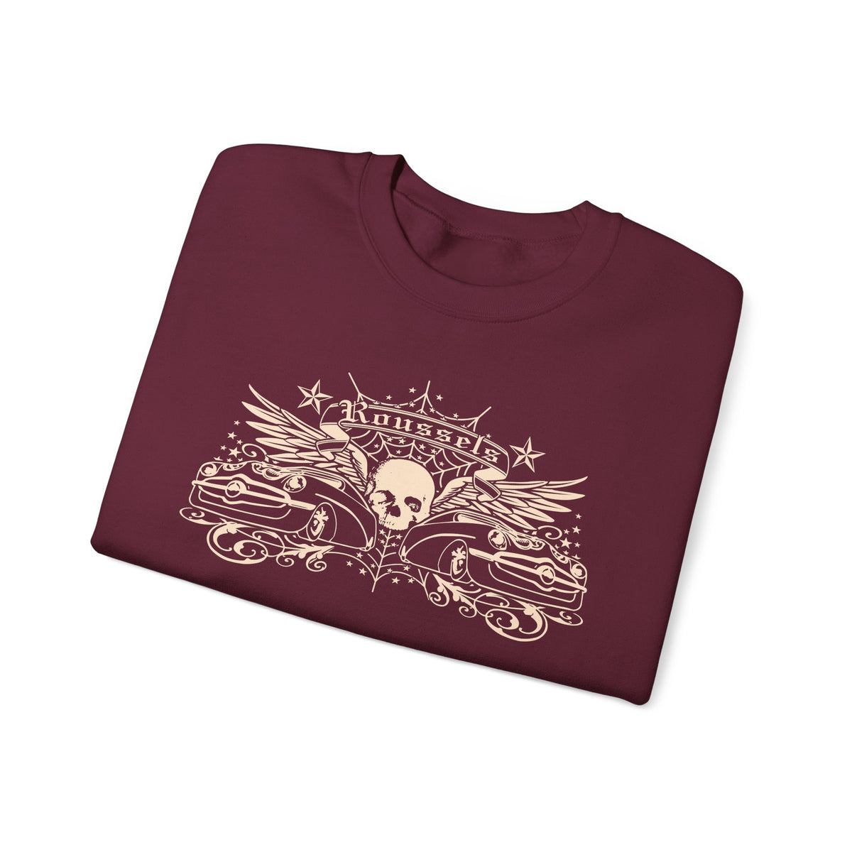 Vintage Roussel's Skull Unisex Sweatshirt: Ian's Original Logo