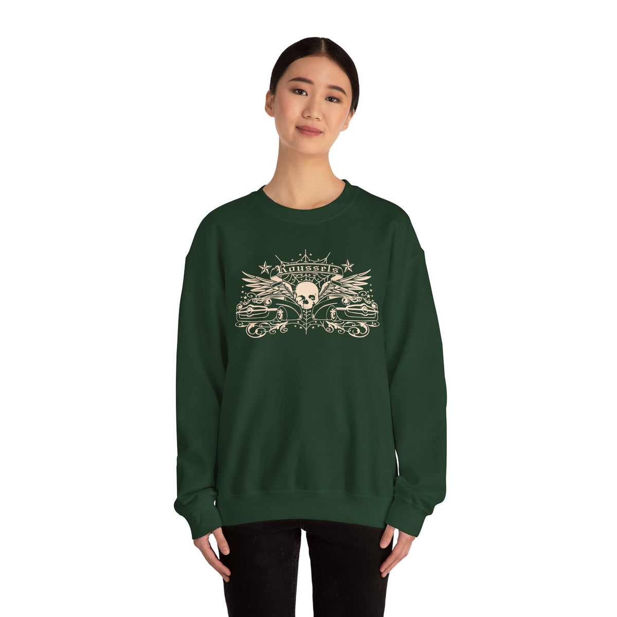 Vintage Roussel's Skull Unisex Sweatshirt: Ian's Original Logo
