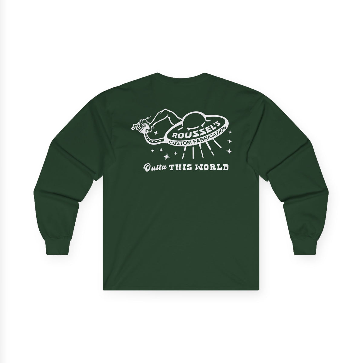 Hotrod UFO Long Sleeve Tee — Outta This World Shop Work Shirt
