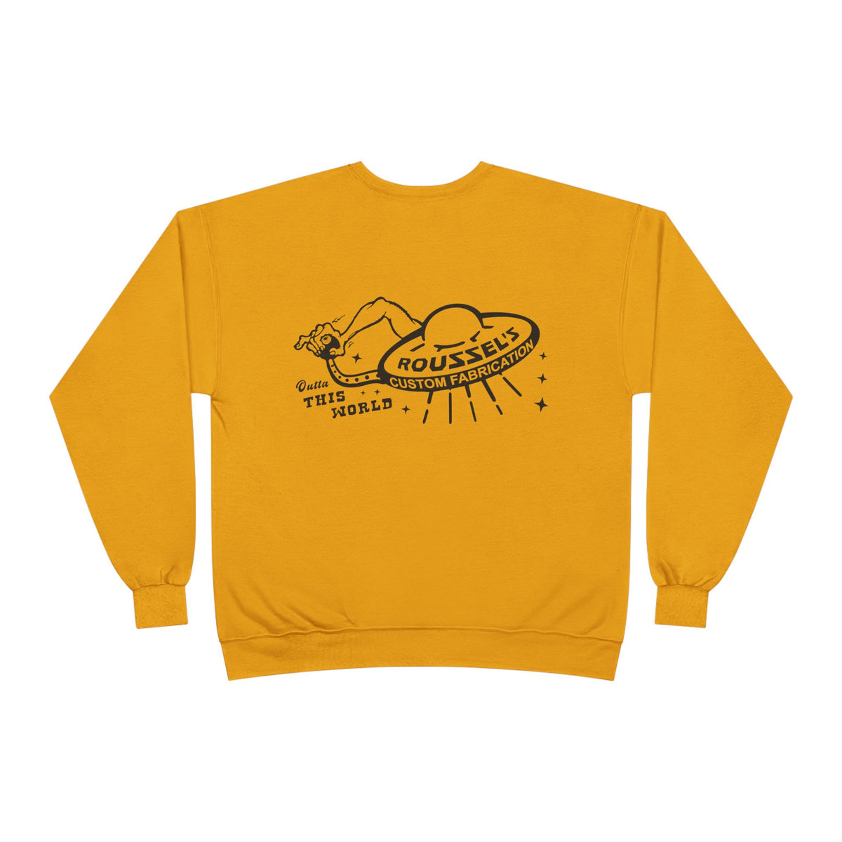 Roussel's Outta This World UFO Crewneck Sweatshirt — Retro Roomy Women's Fit