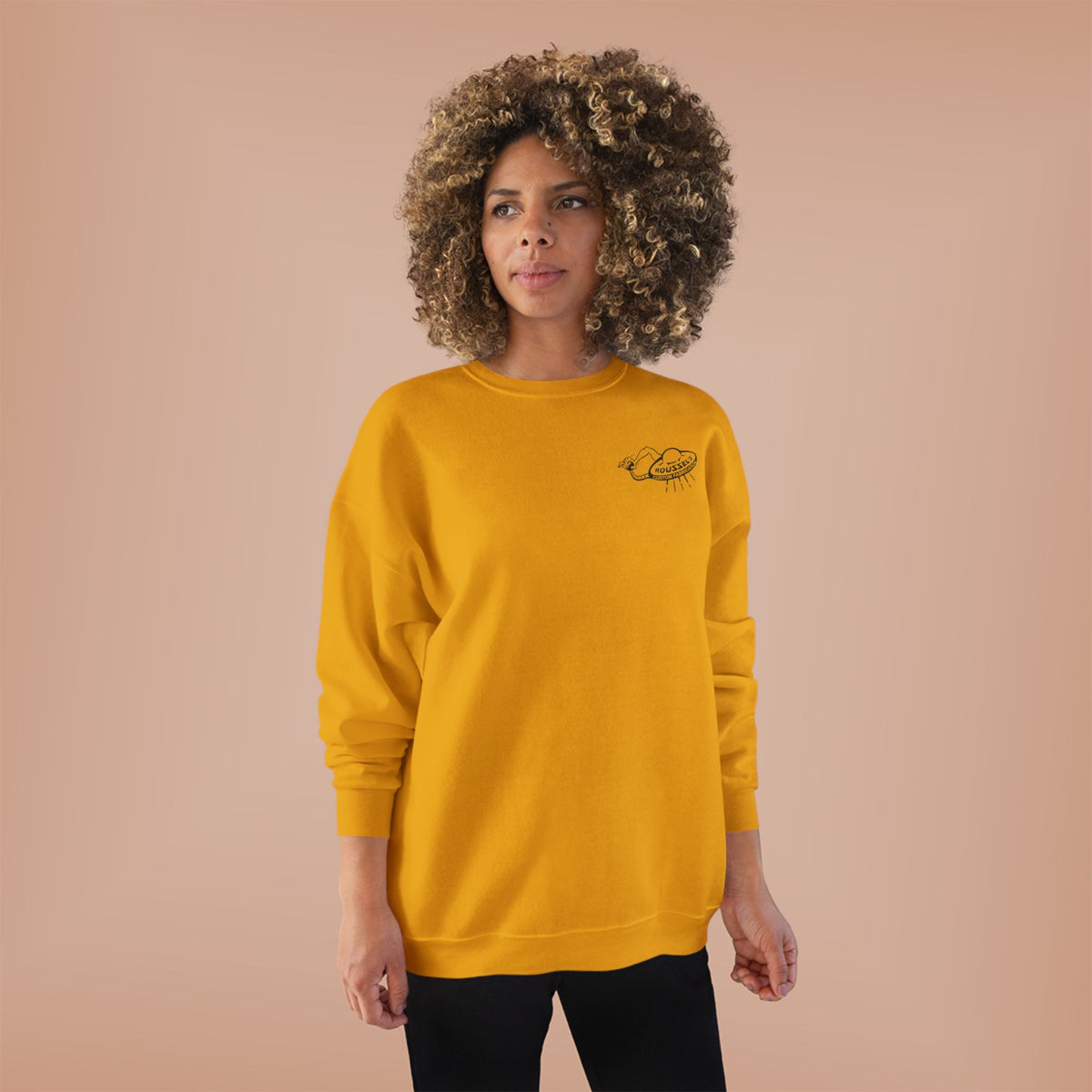 Roussel's Outta This World UFO Crewneck Sweatshirt — Retro Roomy Women's Fit