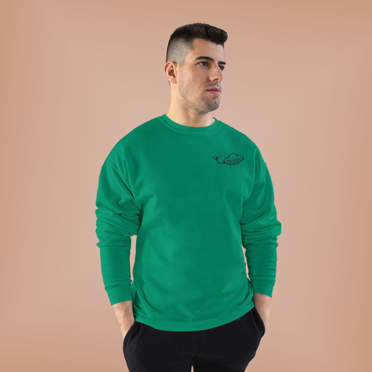 Roussel's Outta This World UFO Crewneck Sweatshirt — Retro Roomy Women's Fit