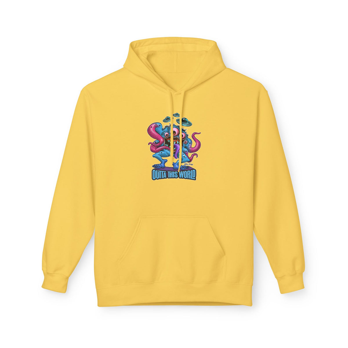 Space Monster Hoodie with Lan Roussel Design (Design On FRONT)