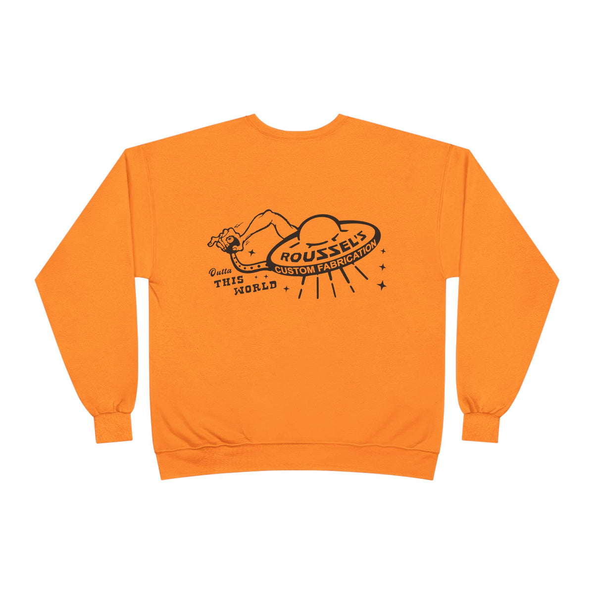 Roussel's Outta This World UFO Crewneck Sweatshirt — Retro Roomy Women's Fit