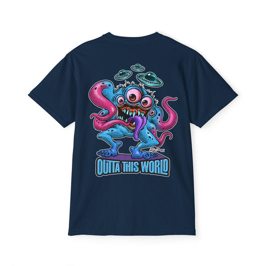 Lan Roussel Monster T-Shirt With Front Pocket 100% Cotton