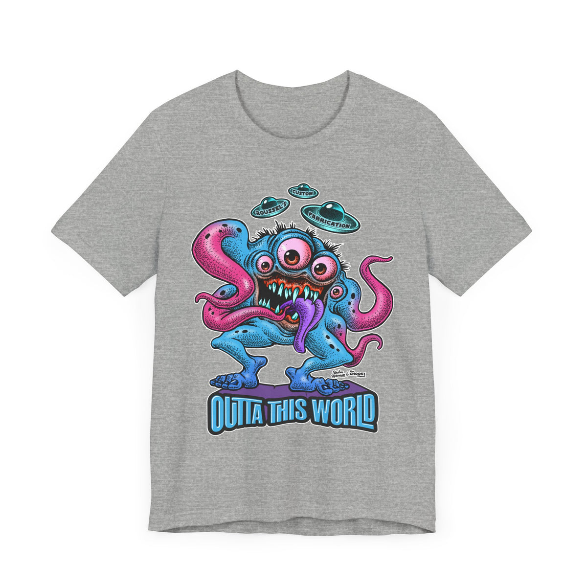 Monster Tee with Our Newest Monster Lan Roussel Bella Canvas Tee Modern Fitted T-Shirt