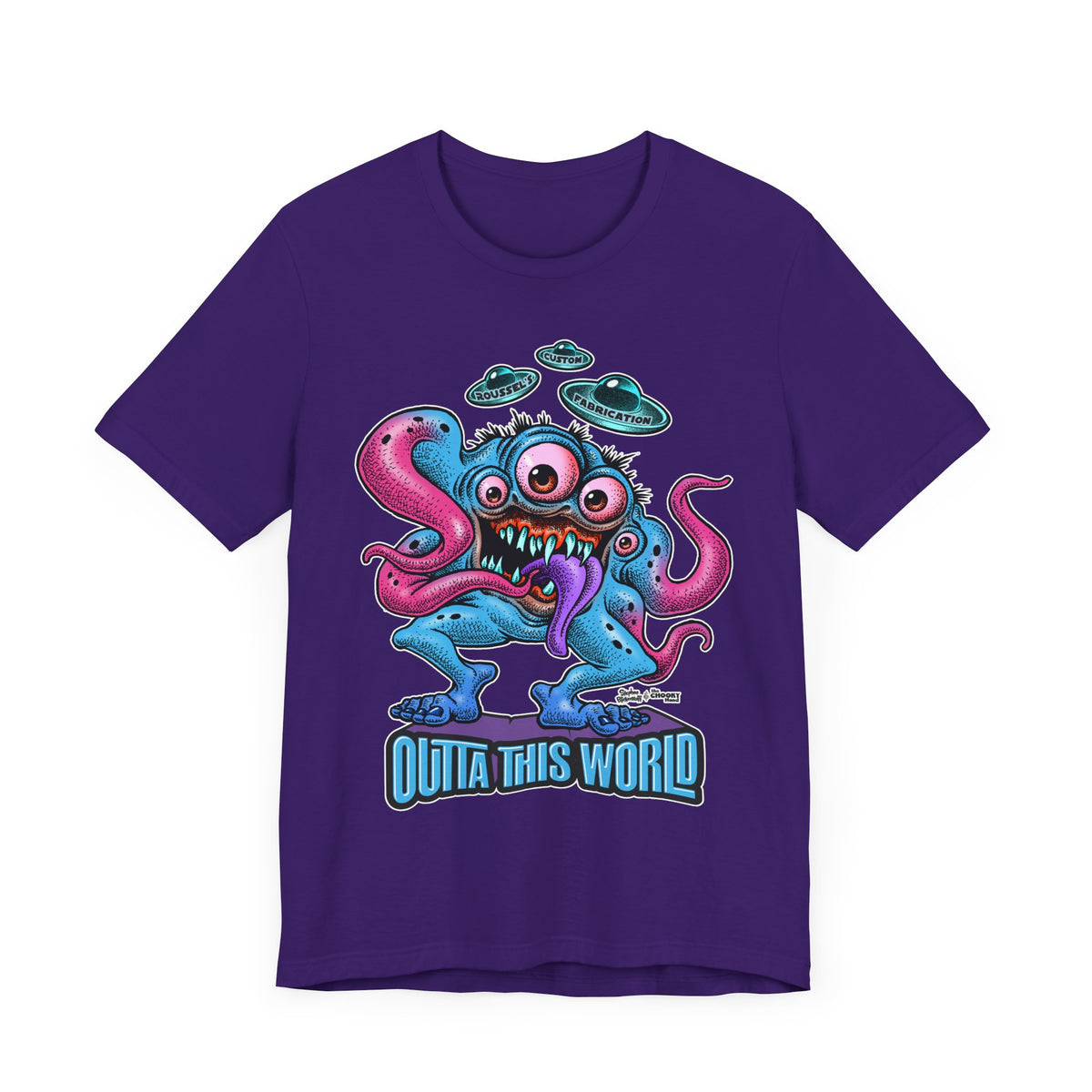 Monster Tee with Our Newest Monster Lan Roussel Bella Canvas Tee Modern Fitted T-Shirt