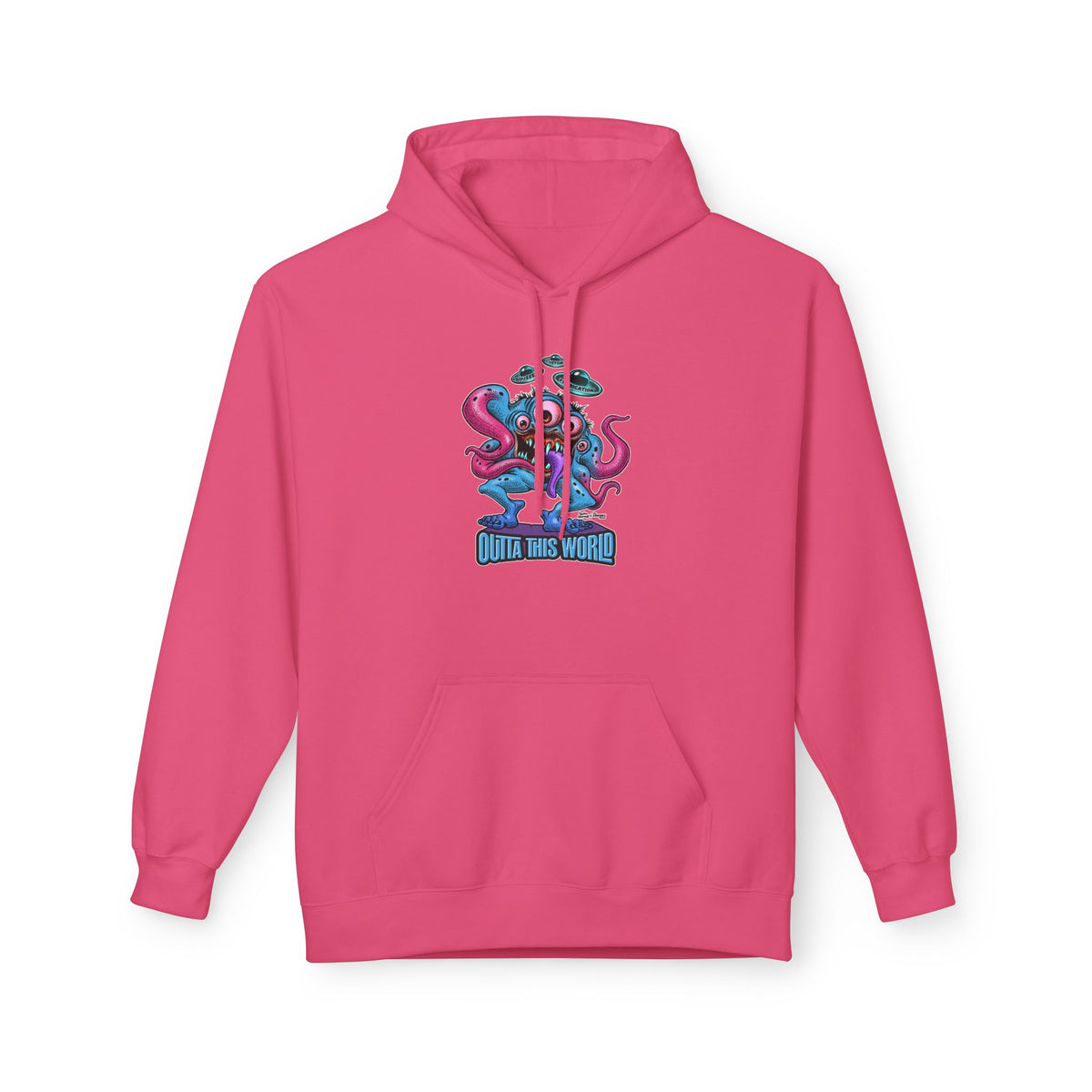 Space Monster Hoodie with Lan Roussel Design (Design On FRONT)