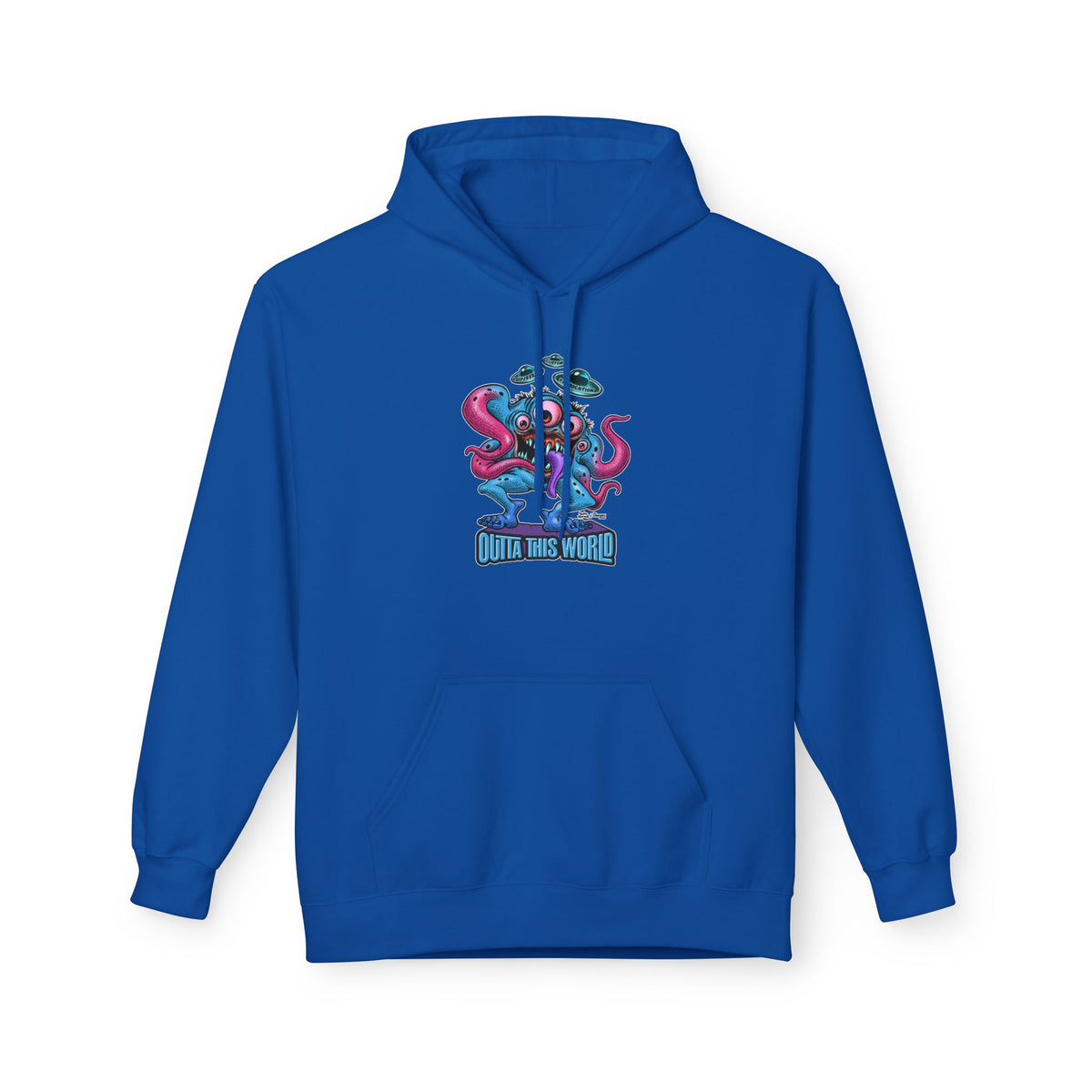 Space Monster Hoodie with Lan Roussel Design (Design On FRONT)