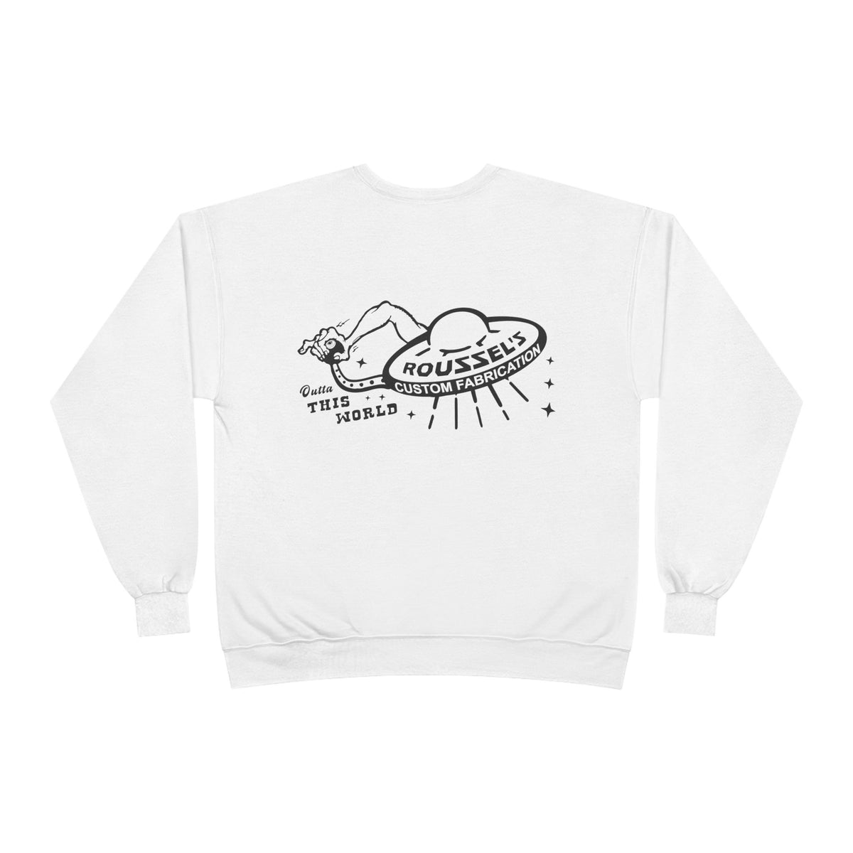 Roussel's Outta This World UFO Crewneck Sweatshirt — Retro Roomy Women's Fit