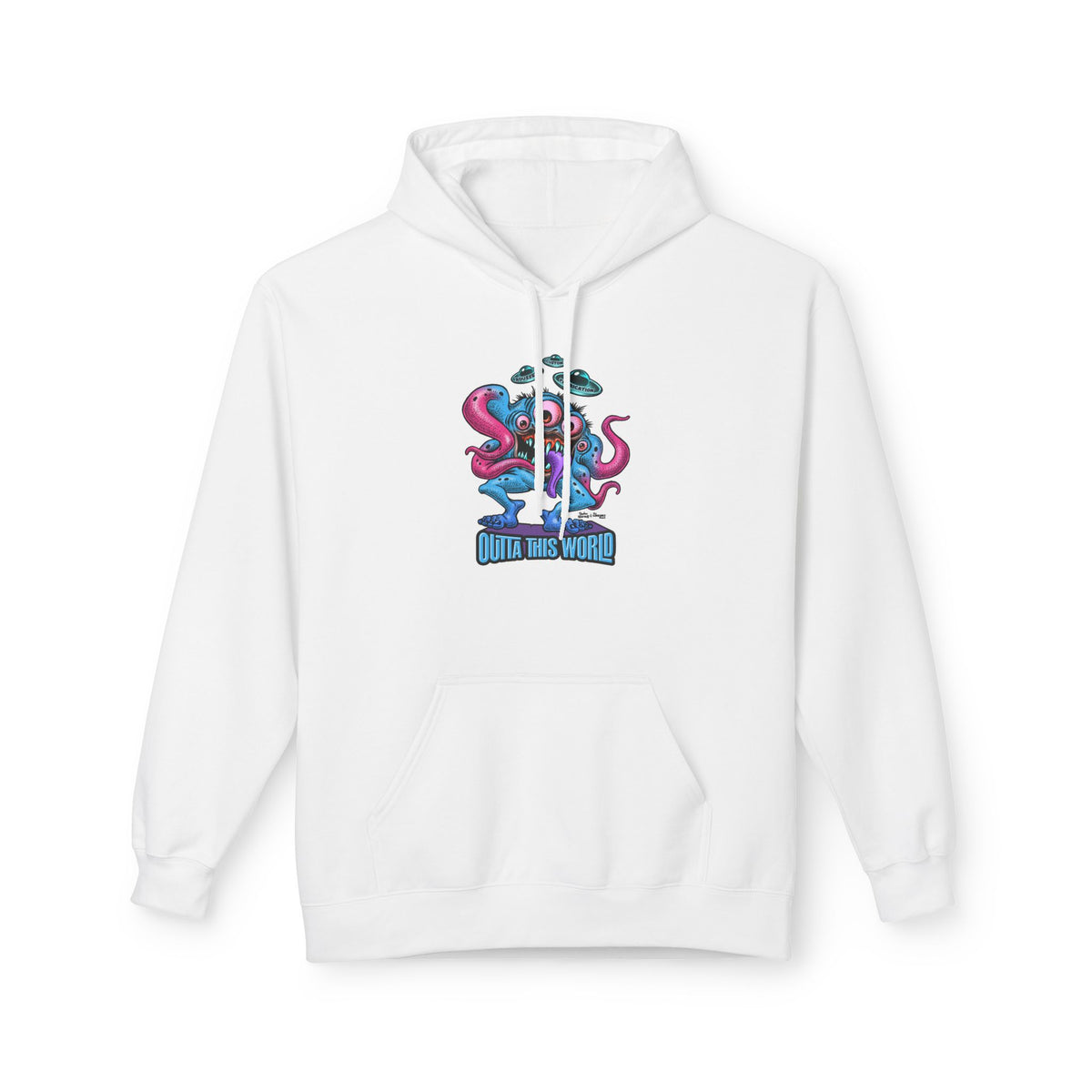 Space Monster Hoodie with Lan Roussel Design (Design On FRONT)
