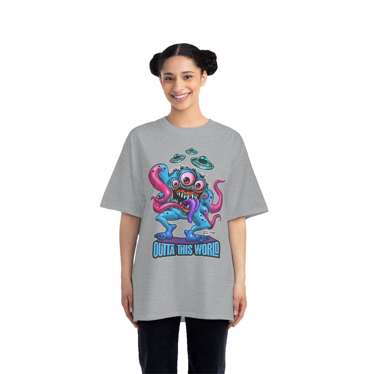 Outta This World Alien T-Shirt | Beefy-T® Short-Sleeve Tee