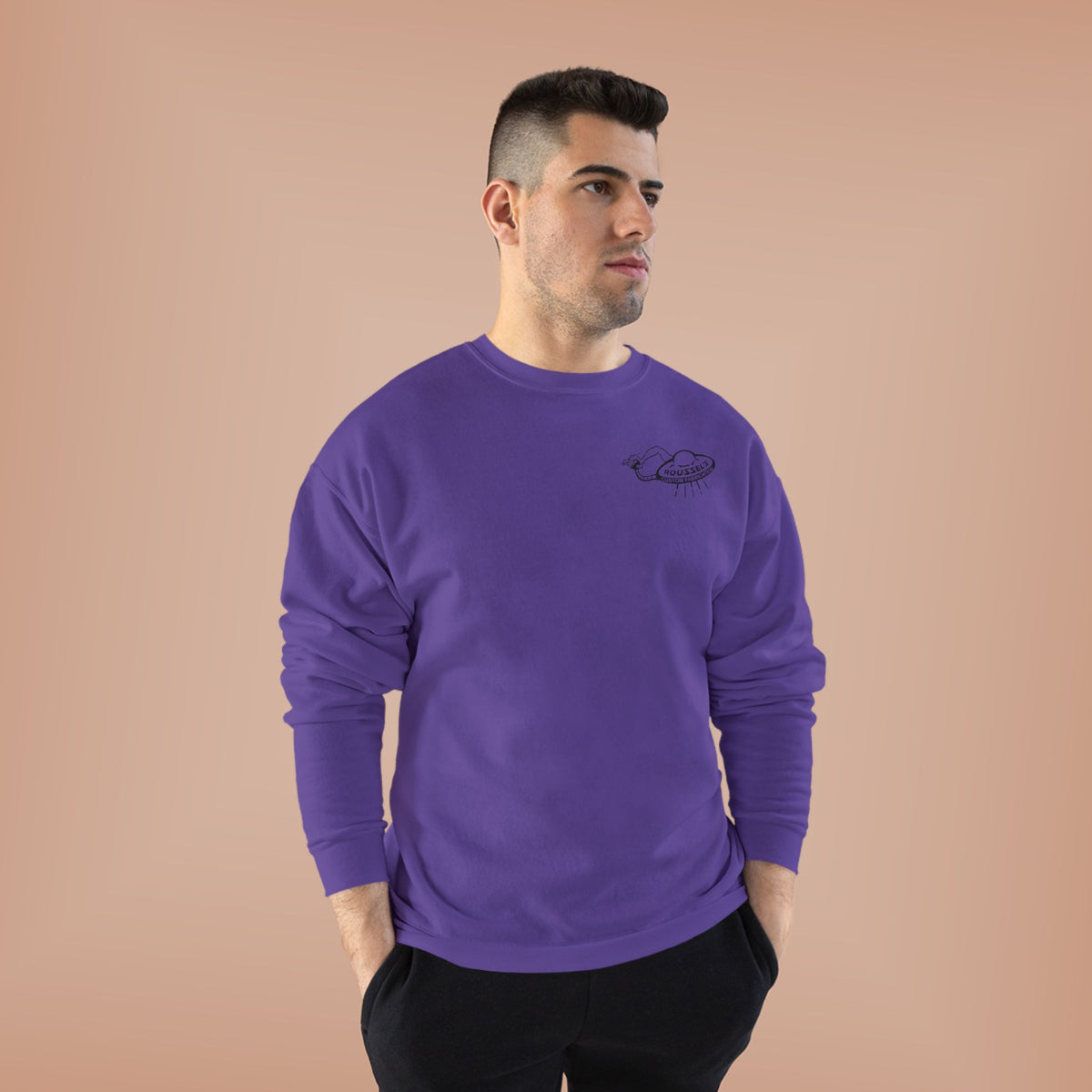 Roussel's Outta This World UFO Crewneck Sweatshirt — Retro Roomy Women's Fit
