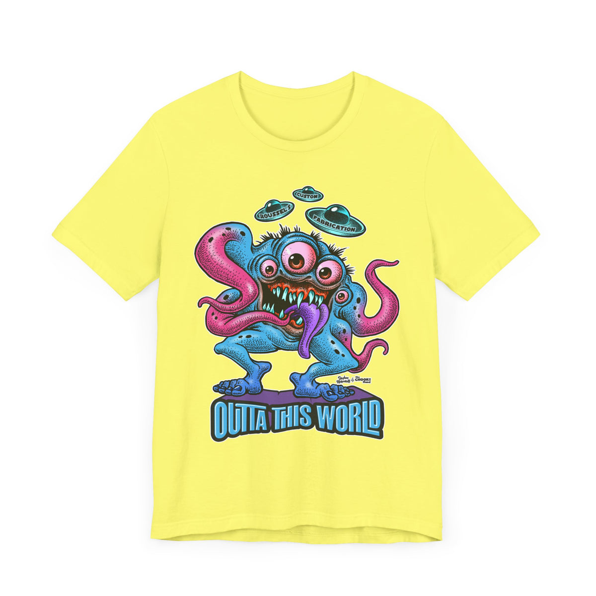 Monster Tee with Our Newest Monster Lan Roussel Bella Canvas Tee Modern Fitted T-Shirt