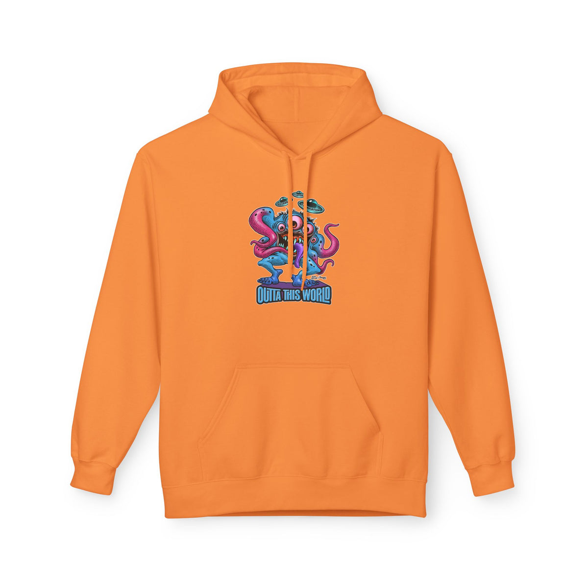 Space Monster Hoodie with Lan Roussel Design (Design On FRONT)