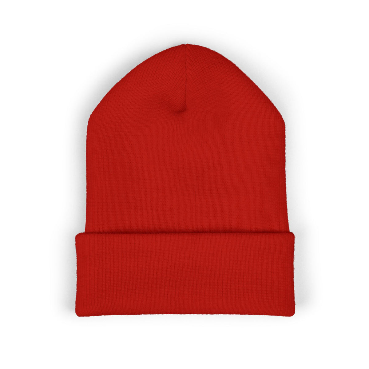 Cozy Winter Embroidered Beanie — Classic Cuffed Knit Hat Featuring Roussel's Outta This World UFO Design