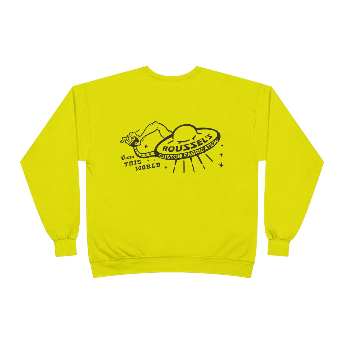 Roussel's Outta This World UFO Crewneck Sweatshirt — Retro Roomy Women's Fit
