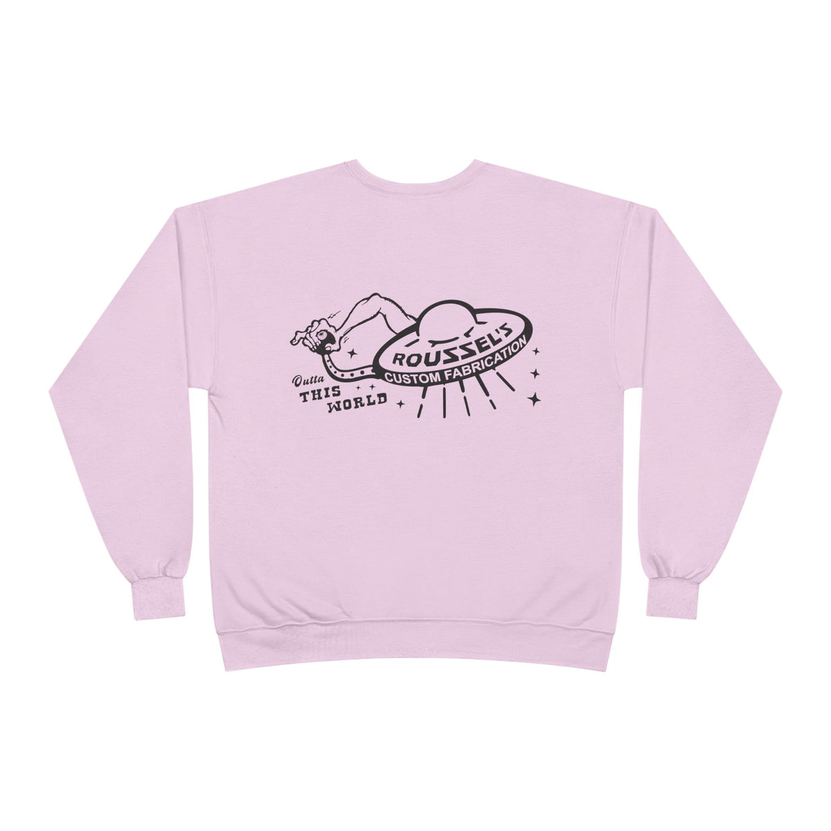 Roussel's Outta This World UFO Crewneck Sweatshirt — Retro Roomy Women's Fit