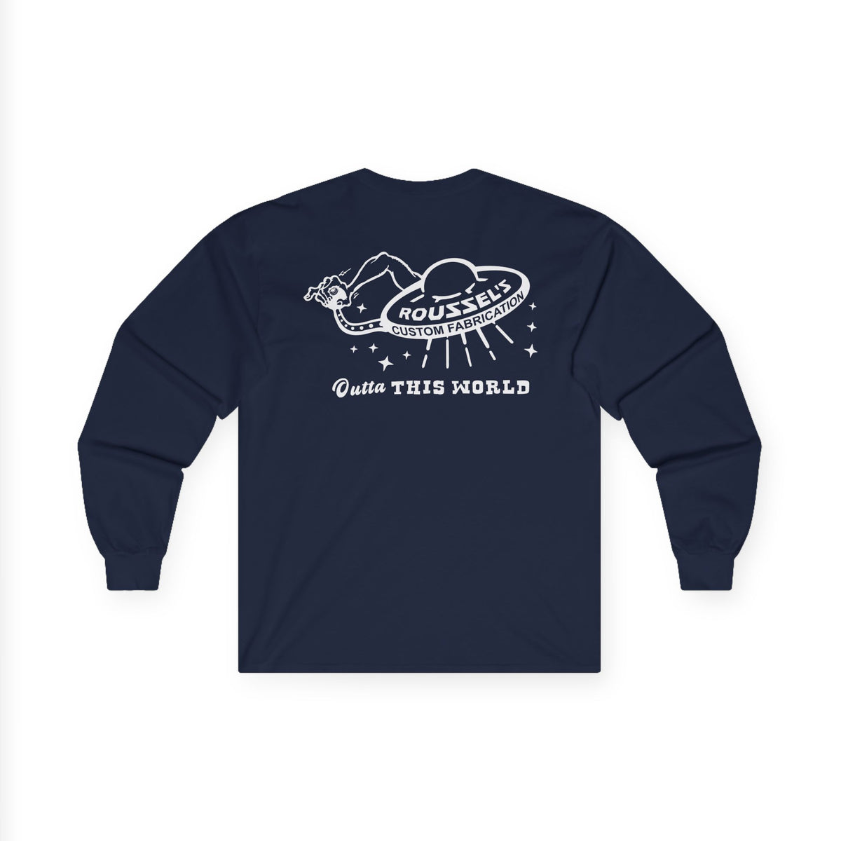 Hotrod UFO Long Sleeve Tee — Outta This World Shop Work Shirt