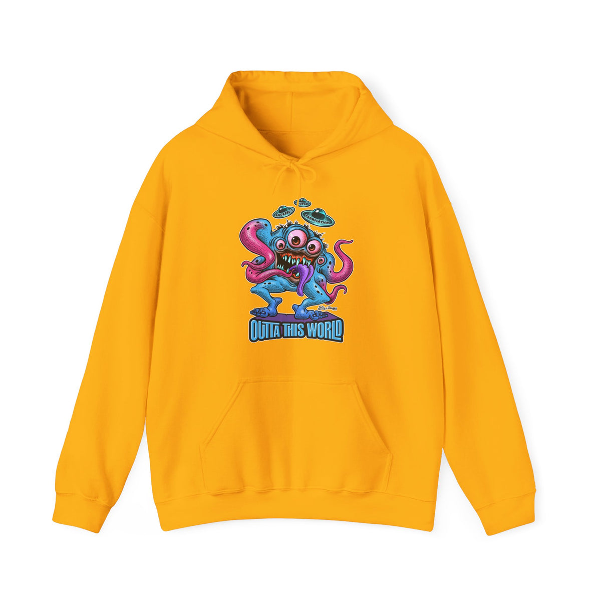 Monster Outta this World Design-Hooded Sweatshirt