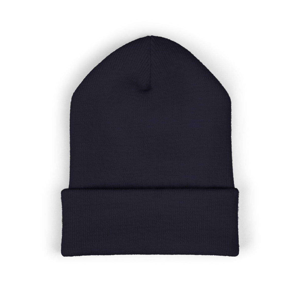 Cozy Winter Embroidered Beanie — Classic Cuffed Knit Hat Featuring Roussel's Outta This World UFO Design