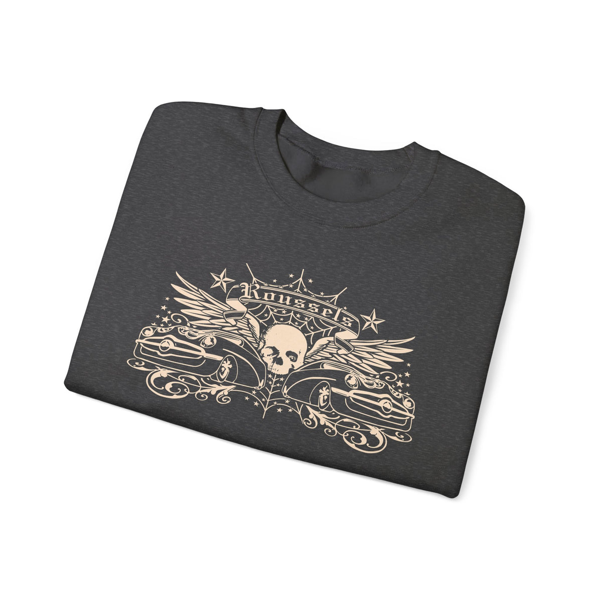Vintage Roussel's Skull Unisex Sweatshirt: Ian's Original Logo
