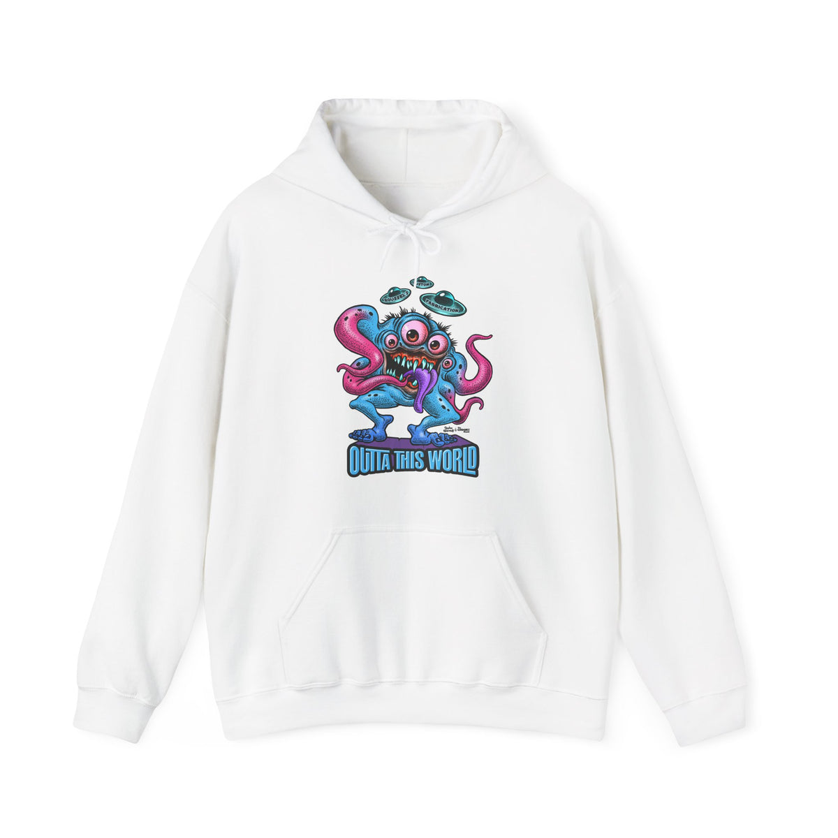 Monster Outta this World Design-Hooded Sweatshirt