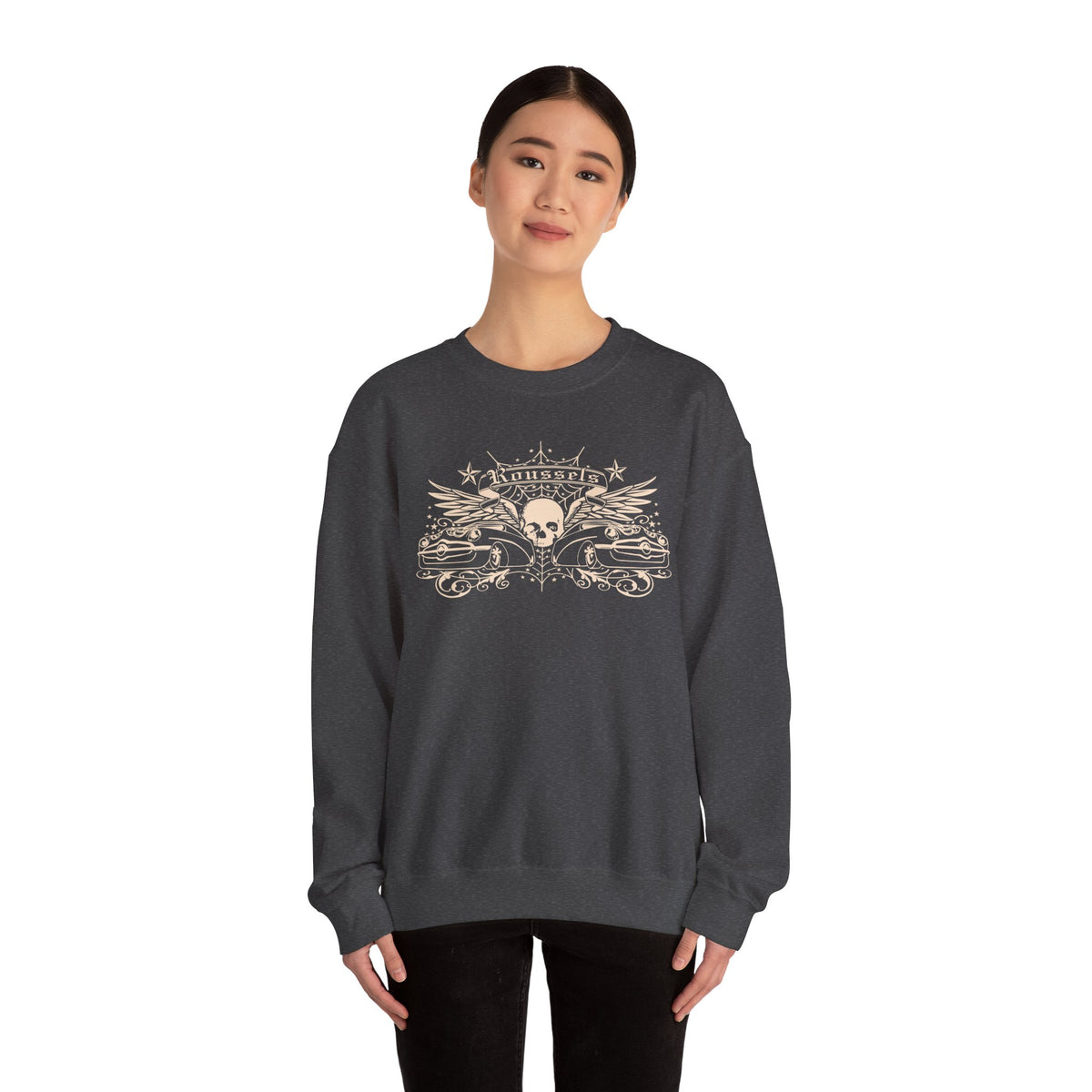 Vintage Roussel's Skull Unisex Sweatshirt: Ian's Original Logo