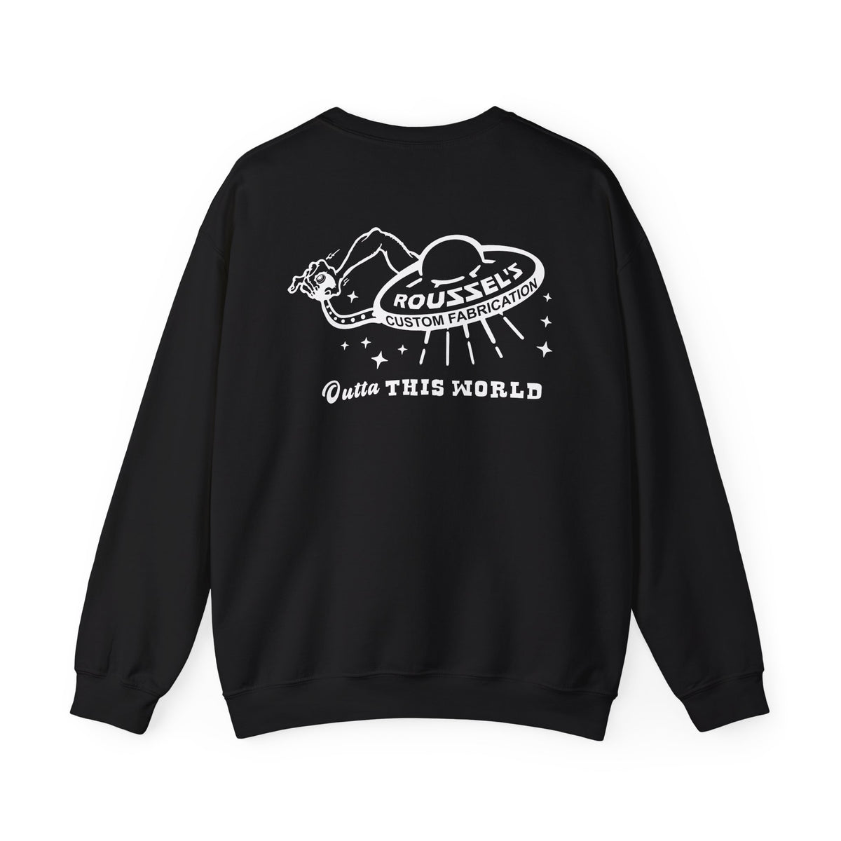 "Outta This World" UFO Logo Sweatshirt Crew Neck