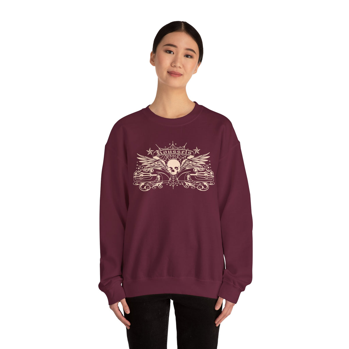 Vintage Roussel's Skull Unisex Sweatshirt: Ian's Original Logo