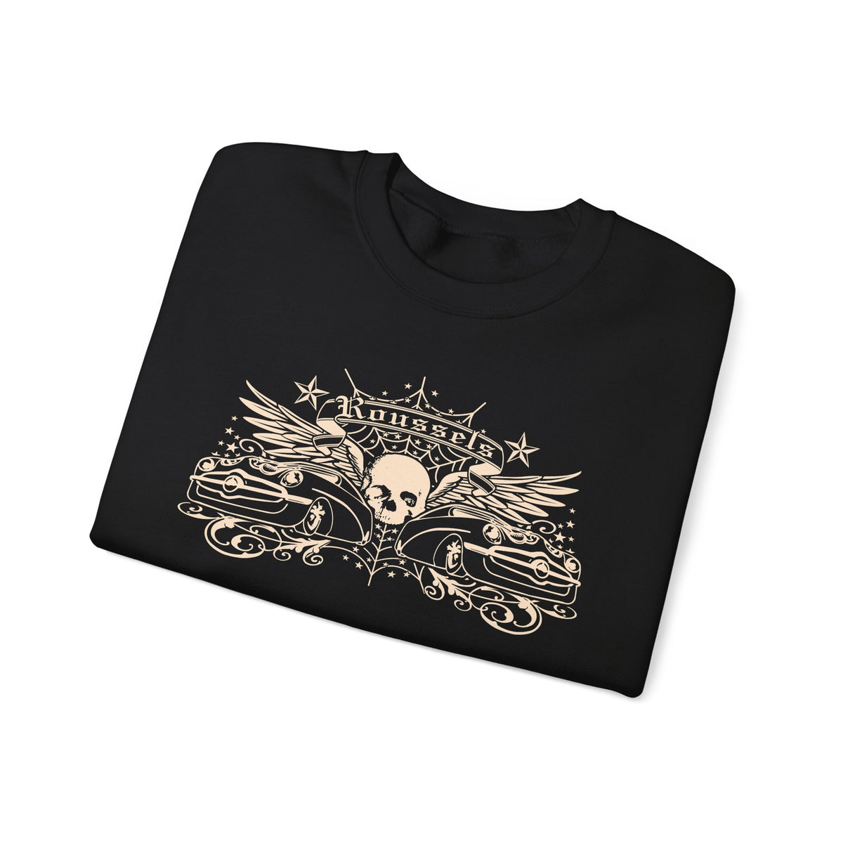 Vintage Roussel's Skull Unisex Sweatshirt: Ian's Original Logo