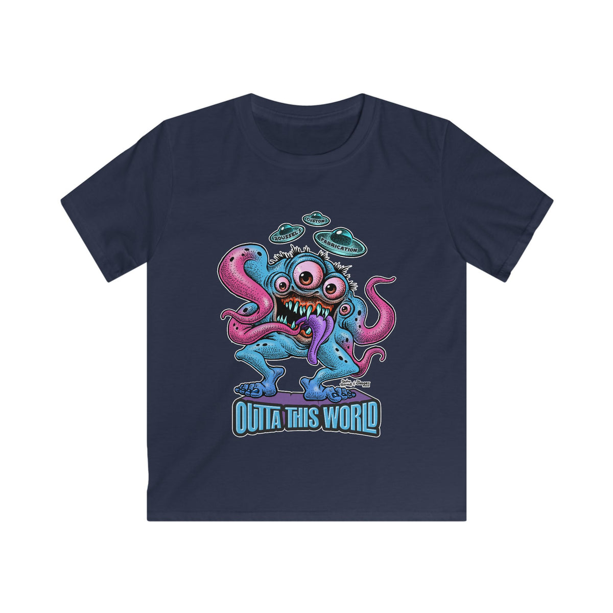 Kids Alien Tee - Monster Lan Roussel Design