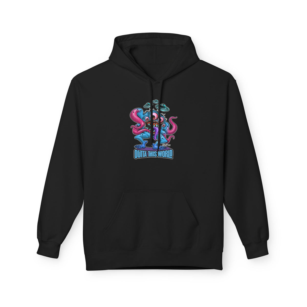 Space Monster Hoodie with Lan Roussel Design (Design On FRONT)