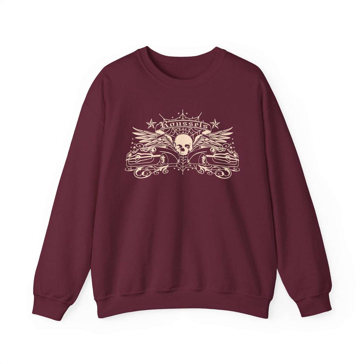 Vintage Roussel's Skull Unisex Sweatshirt: Ian's Original Logo