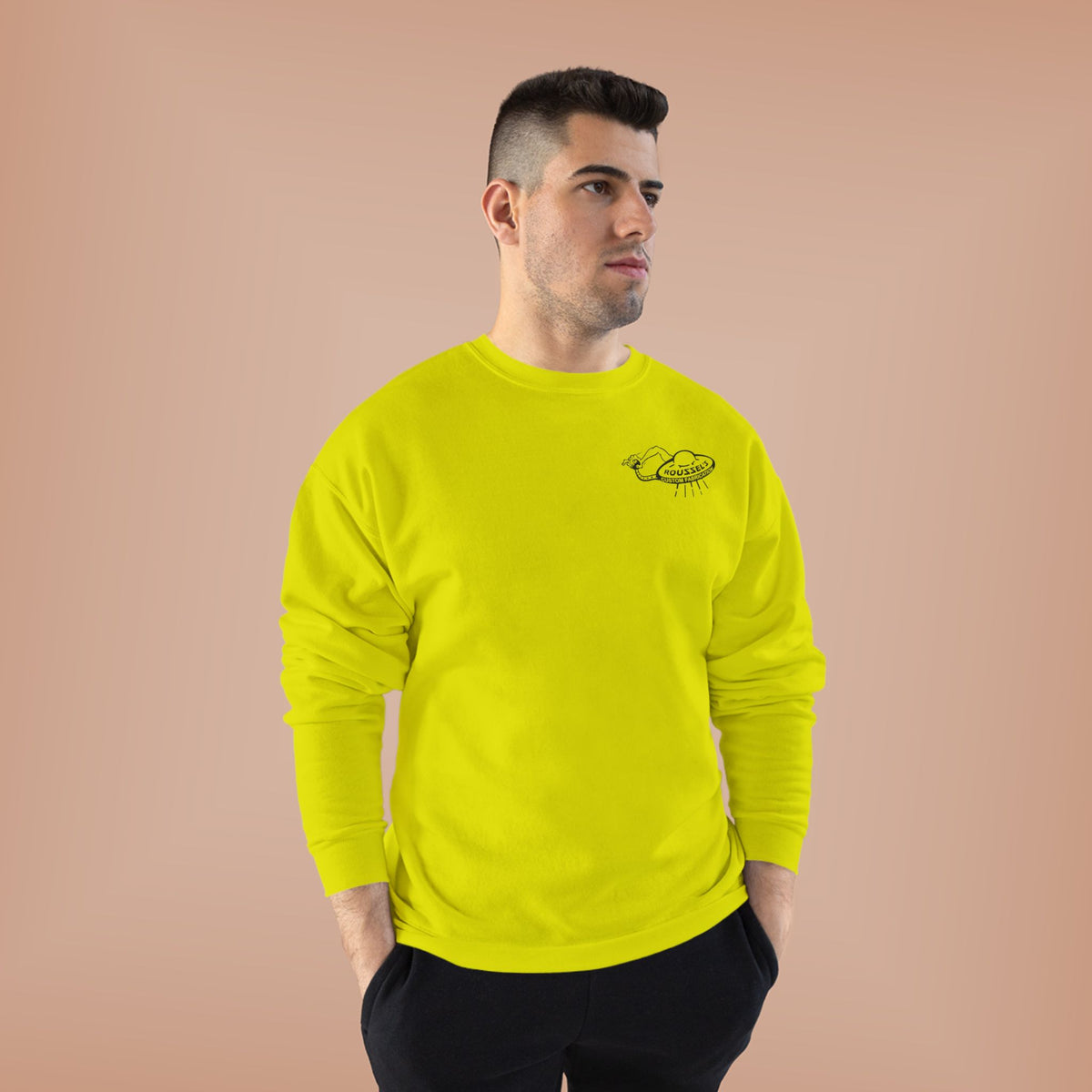 Roussel's Outta This World UFO Crewneck Sweatshirt — Retro Roomy Women's Fit