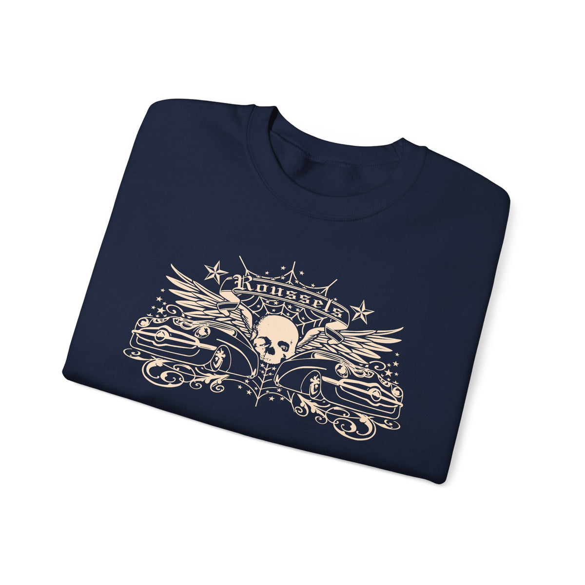 Vintage Roussel's Skull Unisex Sweatshirt: Ian's Original Logo