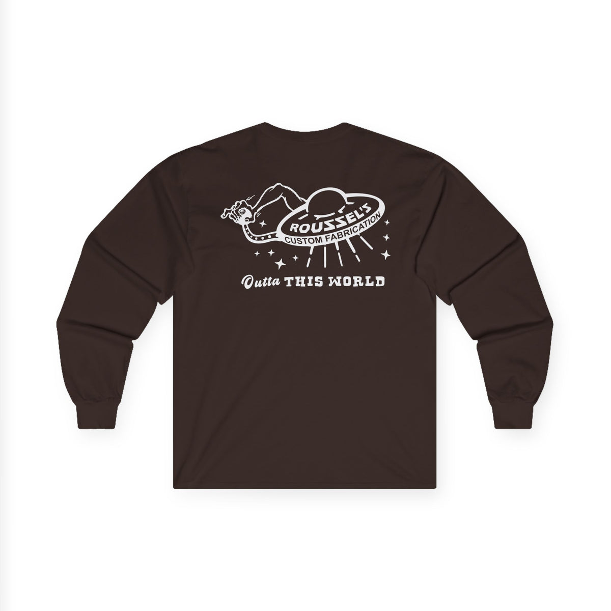 Hotrod UFO Long Sleeve Tee — Outta This World Shop Work Shirt