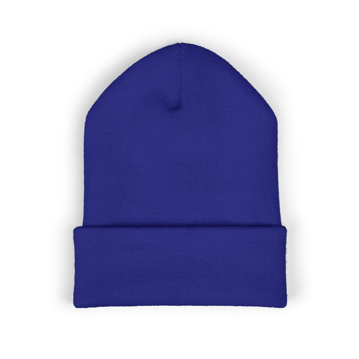 Cozy Winter Embroidered Beanie — Classic Cuffed Knit Hat Featuring Roussel's Outta This World UFO Design