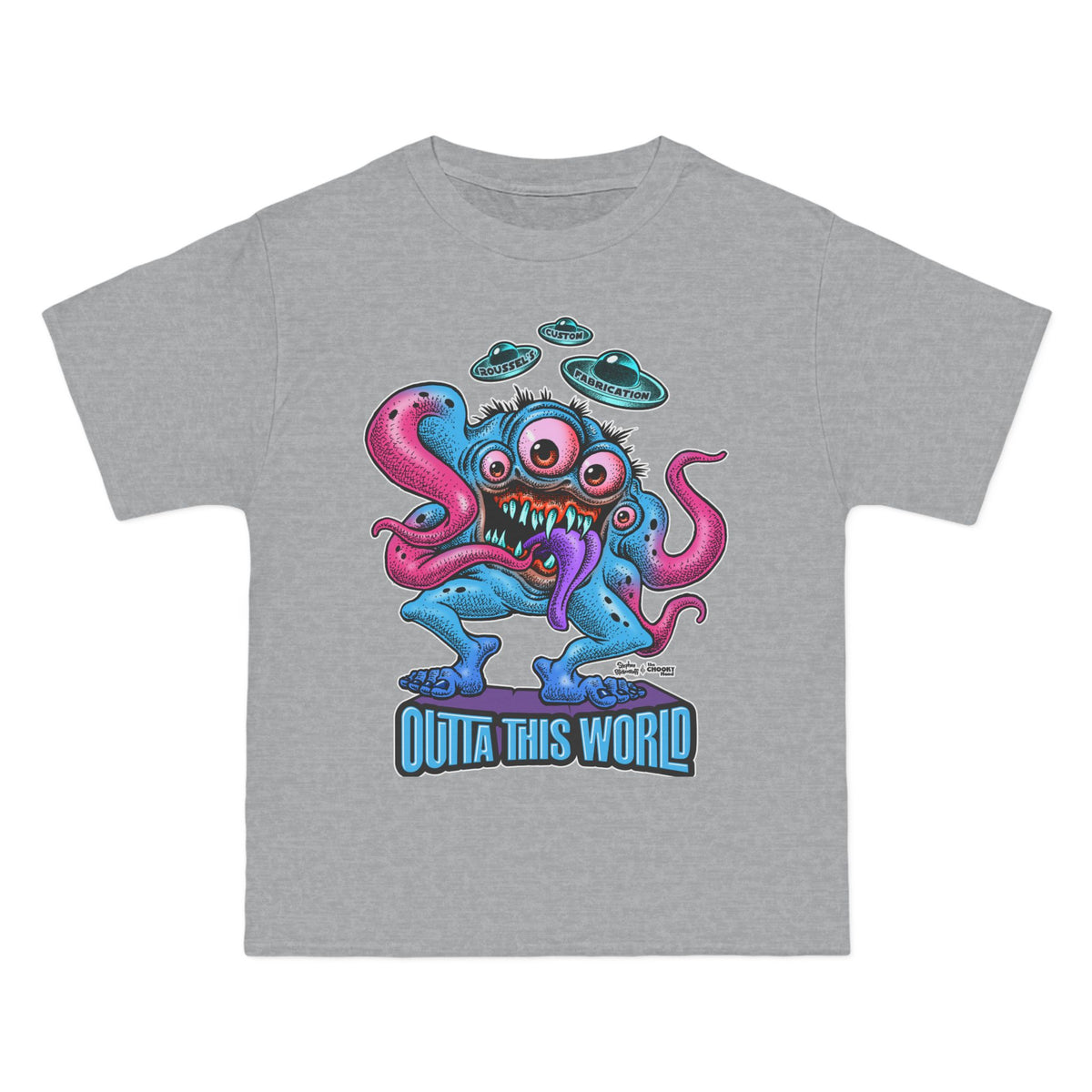 Outta This World Alien T-Shirt | Beefy-T® Short-Sleeve Tee