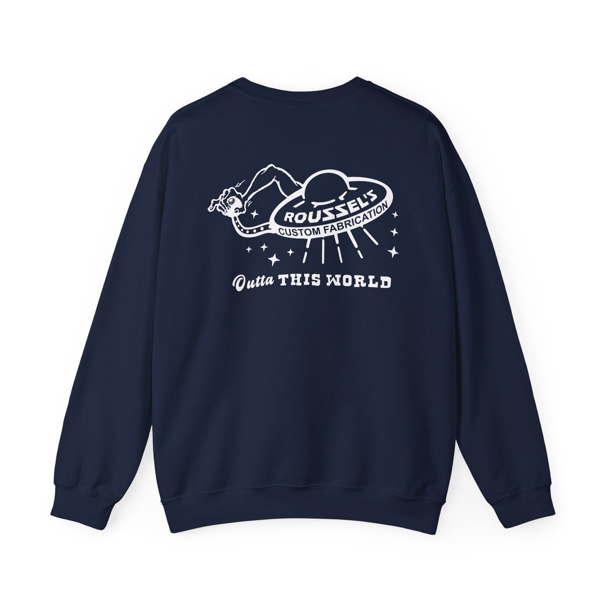 "Outta This World" UFO Logo Sweatshirt Crew Neck