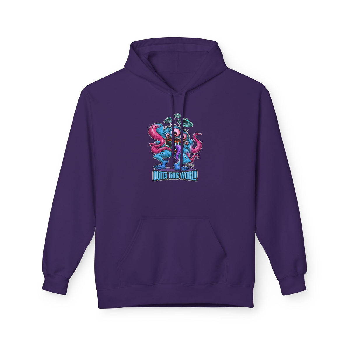 Space Monster Hoodie with Lan Roussel Design (Design On FRONT)